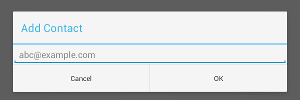 Add Contact Dialog
