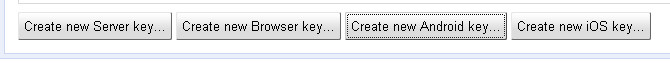 Create Android key